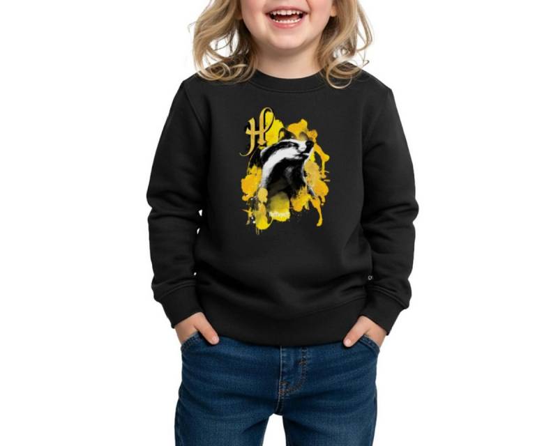 Spreadshirt Sweatshirt Harry Potter Haus Hufflepuff Dachs REGULAR FIT Kinder/Teenager Premium (1-tlg) von Spreadshirt