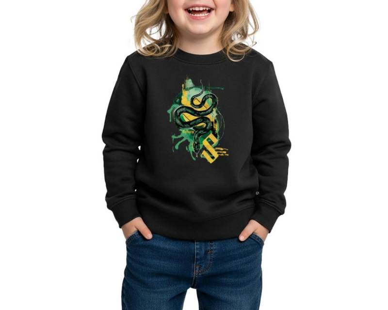 Spreadshirt Sweatshirt Harry Potter Haus Slytherin Schlange REGULAR FIT Kinder/Teenager Premi (1-tlg) von Spreadshirt