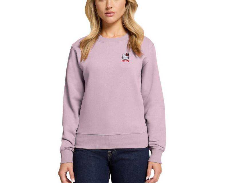 Spreadshirt Sweatshirt Hello Kitty Stick Portrait Damen Premium Pullover (1-tlg) von Spreadshirt