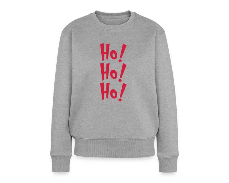 Spreadshirt Sweatshirt Ho Ho Ho Weihnachtsmotiv Lustig Santa Look Damen Premium Pullover (1-tlg) von Spreadshirt