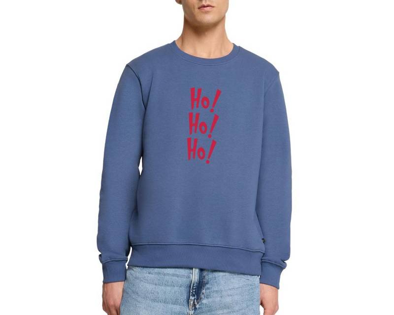 Spreadshirt Sweatshirt Ho Ho Ho Weihnachtsmotiv Lustig Santa Look Herren Premium Pullover (1-tlg) von Spreadshirt