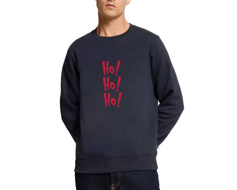 Spreadshirt Sweatshirt Ho Ho Ho Weihnachtsmotiv Lustig Santa Look Herren Premium Pullover (1-tlg) von Spreadshirt