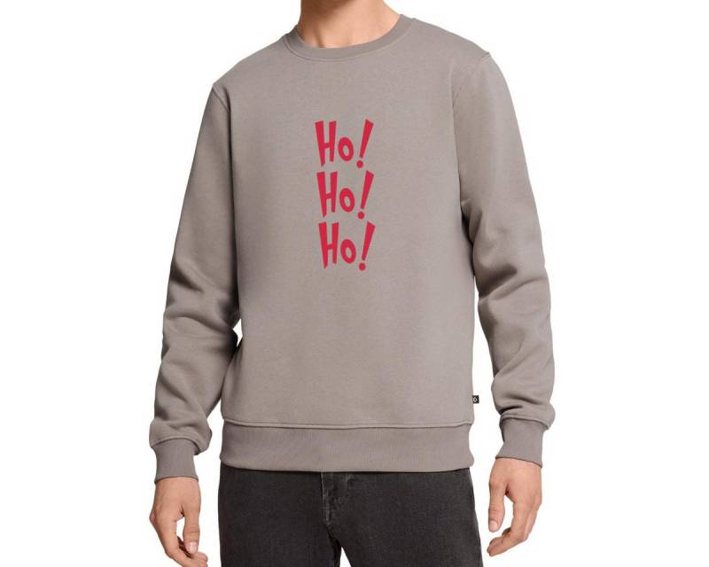 Spreadshirt Sweatshirt Ho Ho Ho Weihnachtsmotiv Lustig Santa Look Herren Premium Pullover (1-tlg) von Spreadshirt