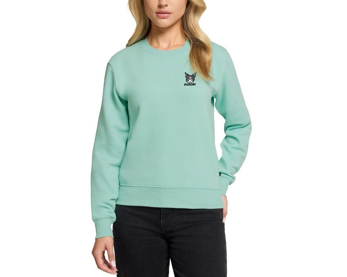 Spreadshirt Sweatshirt Kuromi Stick Portrait Damen Premium Pullover (1-tlg) von Spreadshirt