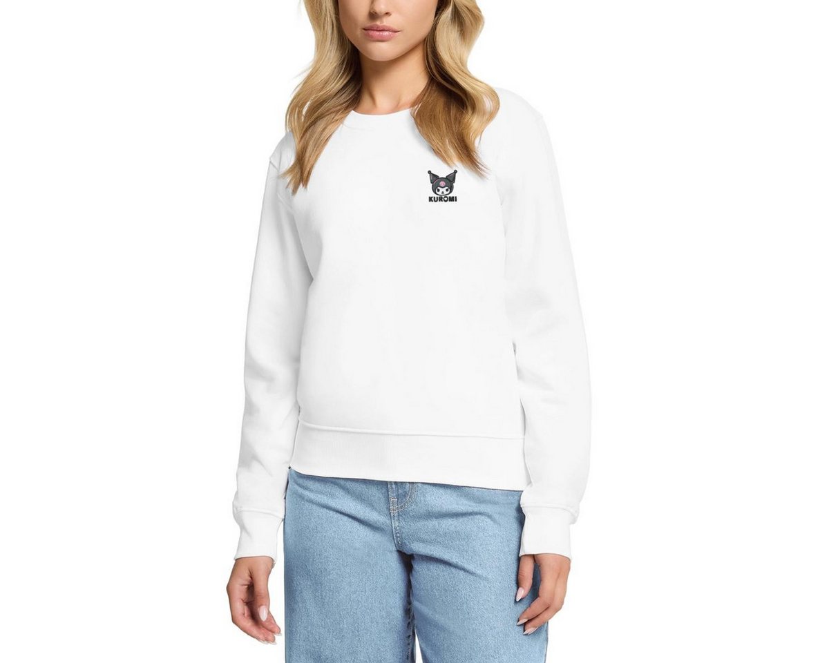 Spreadshirt Sweatshirt Kuromi Stick Portrait Damen Premium Pullover (1-tlg) von Spreadshirt