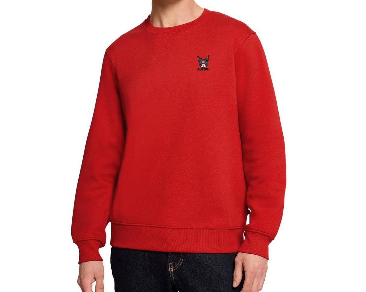 Spreadshirt Sweatshirt Kuromi Stick Portrait Herren Premium Pullover (1-tlg) von Spreadshirt