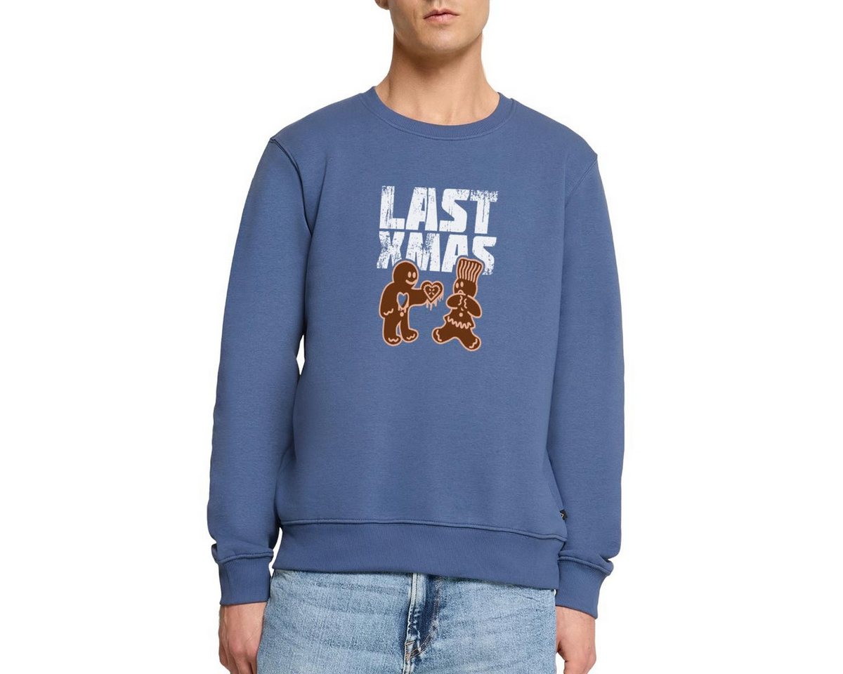 Spreadshirt Sweatshirt Last Xmas Lustig Lebkuchen Herz Weihnachten Herren Premium Pullover (1-tlg) von Spreadshirt