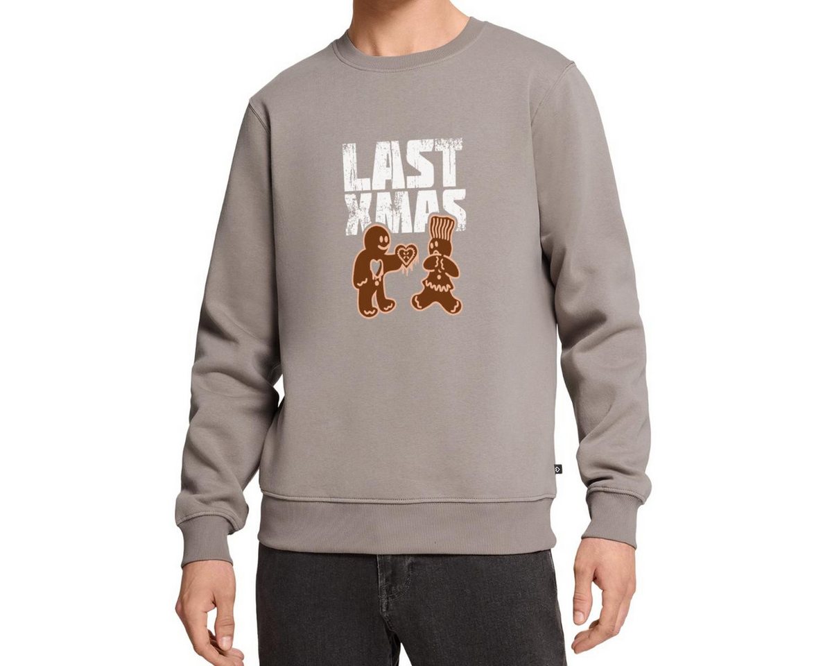 Spreadshirt Sweatshirt Last Xmas Lustig Lebkuchen Herz Weihnachten Herren Premium Pullover (1-tlg) von Spreadshirt
