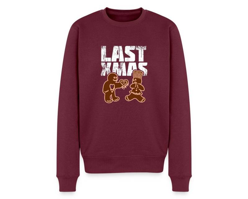 Spreadshirt Sweatshirt Last Xmas Lustig Lebkuchen Herz Weihnachten Herren Premium Pullover (1-tlg) von Spreadshirt
