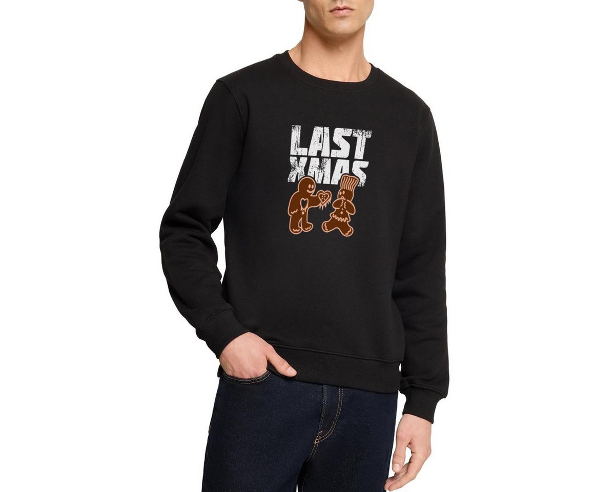 Spreadshirt Sweatshirt Last Xmas Lustig Lebkuchen Herz Weihnachten Herren Premium Pullover (1-tlg) von Spreadshirt