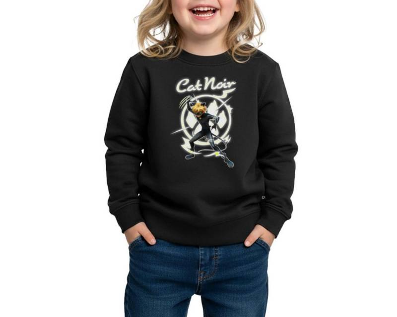 Spreadshirt Sweatshirt Miraculous Cat Noir Adrien Superheld REGULAR FIT Kinder/Teenager Premi (1-tlg) von Spreadshirt