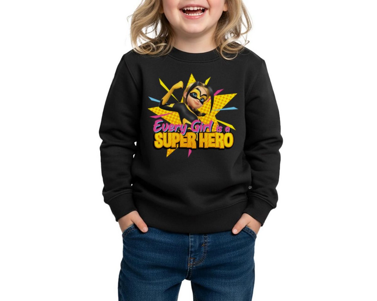 Spreadshirt Sweatshirt Miraculous Every Girl Is A Super Hero Vesperia REGULAR FIT Kinder/Teen (1-tlg) von Spreadshirt