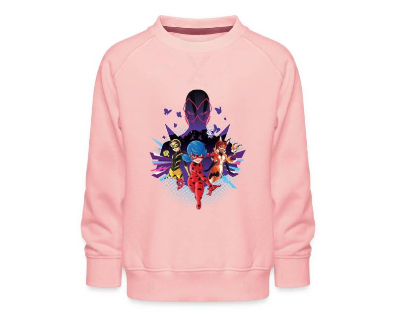 Spreadshirt Sweatshirt Miraculous Superhelden vs Hawk Moth Kinder Premium Pullover (1-tlg) von Spreadshirt
