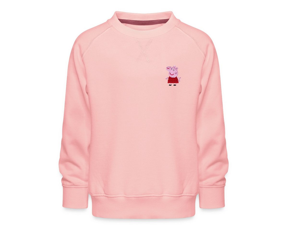 Spreadshirt Sweatshirt Peppa Wutz Brustdesign Stick Kinder Premium Pullover (1-tlg) von Spreadshirt