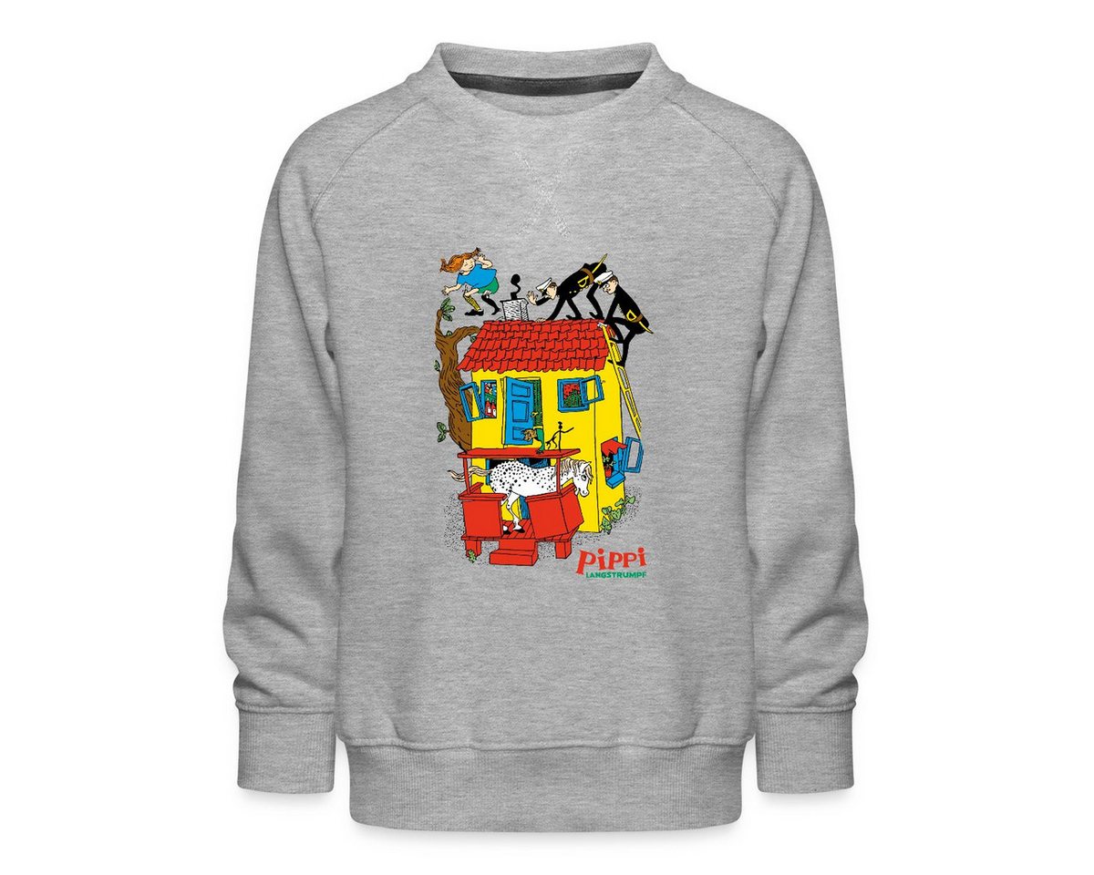 Spreadshirt Sweatshirt Pippi Langstrumpf Villa Kunterbunt Kinder Premium Pullover (1-tlg) von Spreadshirt