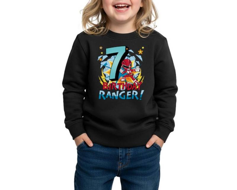 Spreadshirt Sweatshirt Power Rangers Geburtstag 7. Jahre REGULAR FIT Kinder/Teenager Premium (1-tlg) von Spreadshirt