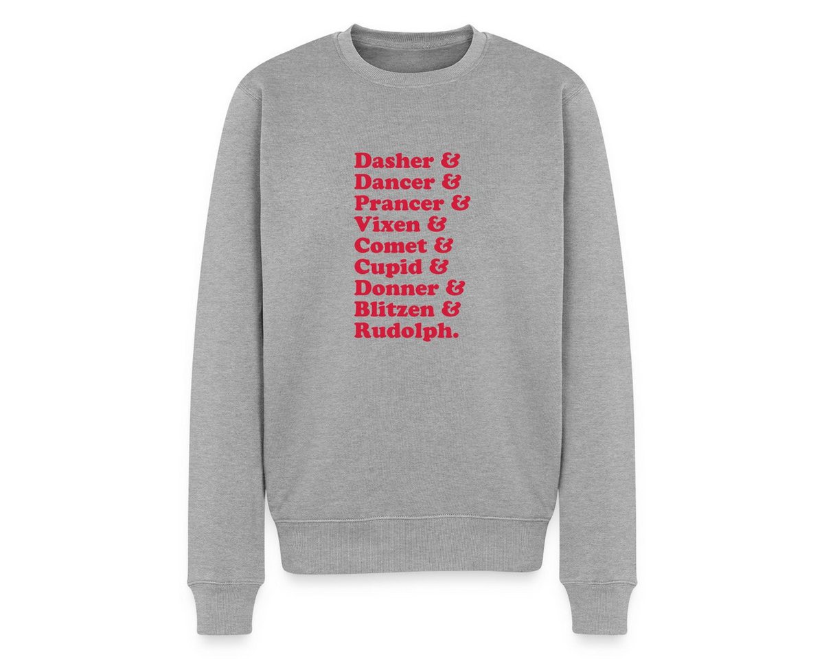 Spreadshirt Sweatshirt Rentiere Des Weihnachtsmanns Xmas Look Herren Premium Pullover (1-tlg) von Spreadshirt