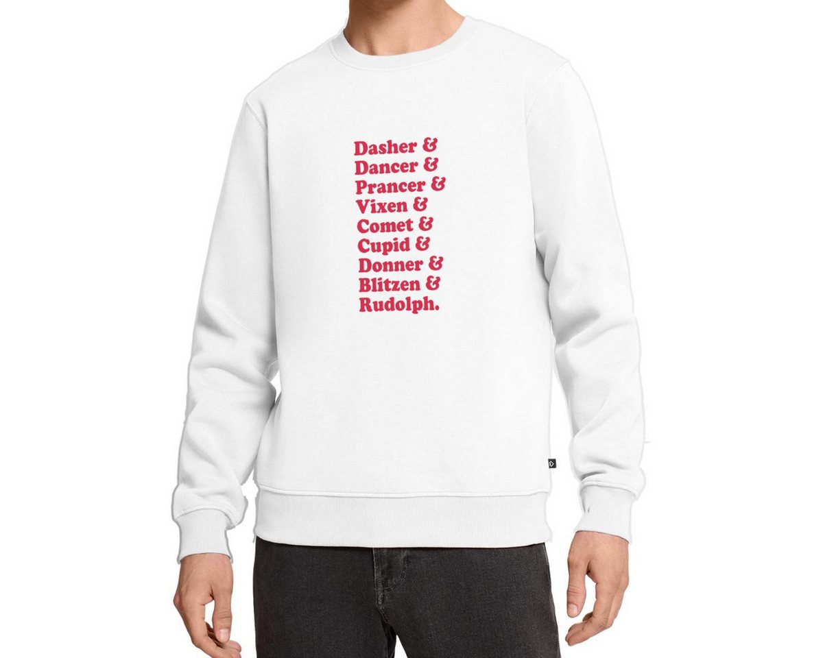 Spreadshirt Sweatshirt Rentiere Des Weihnachtsmanns Xmas Look Herren Premium Pullover (1-tlg) von Spreadshirt