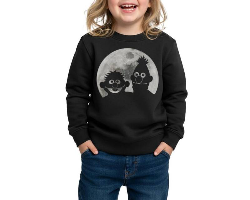 Spreadshirt Sweatshirt Sesamstraße Ernie & Bert Bei Mondschein REGULAR FIT Kinder/Teenager Pr (1-tlg) von Spreadshirt