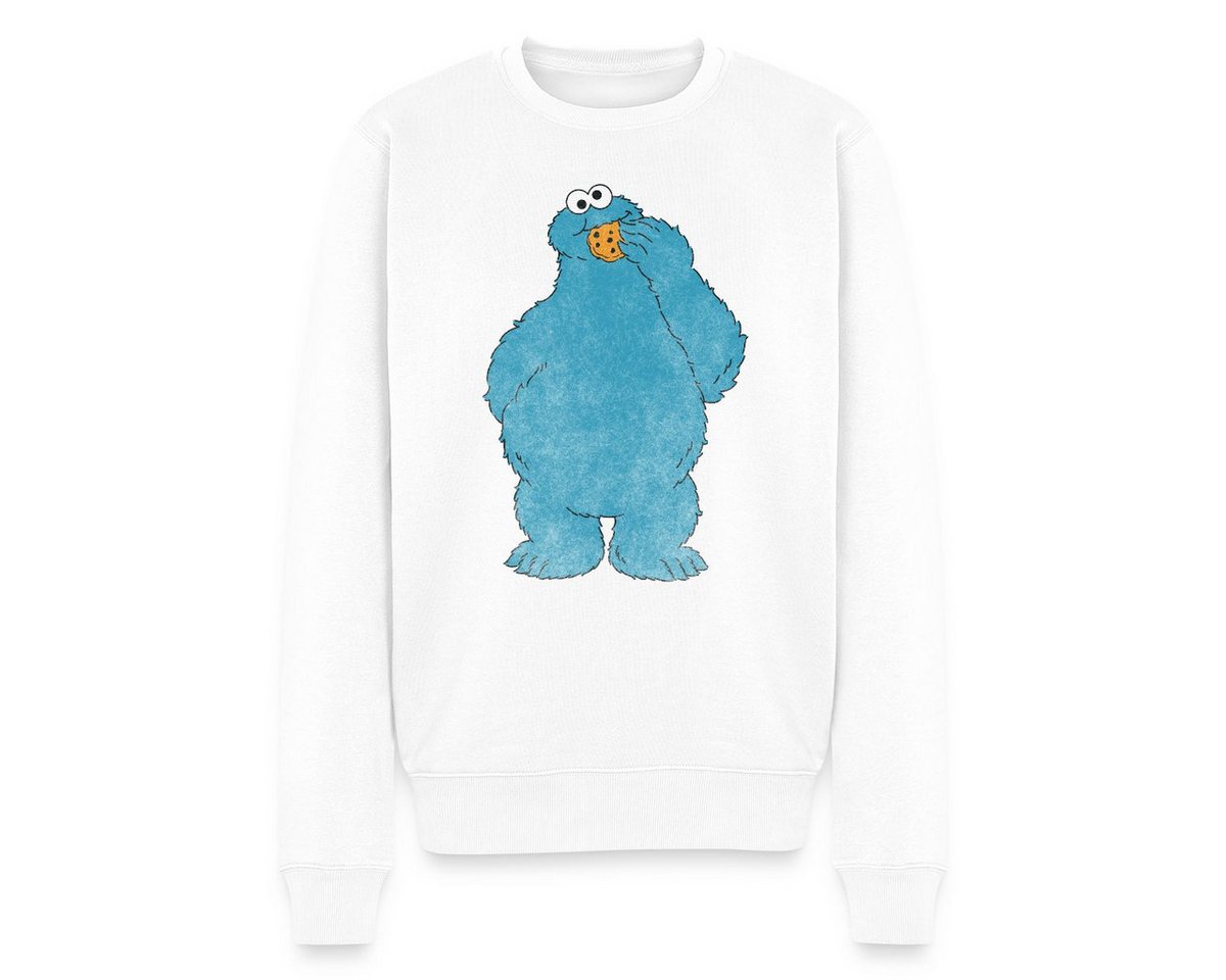 Spreadshirt Sweatshirt Sesamstraße Krümelmonster Naschen Männer Premium Pullover (1-tlg) von Spreadshirt