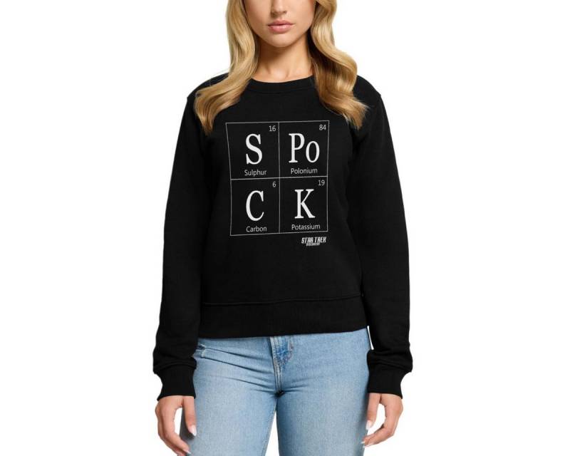 Spreadshirt Sweatshirt Star Trek Discovery Spock Periodic Table Damen Premium Pullover (1-tlg) von Spreadshirt