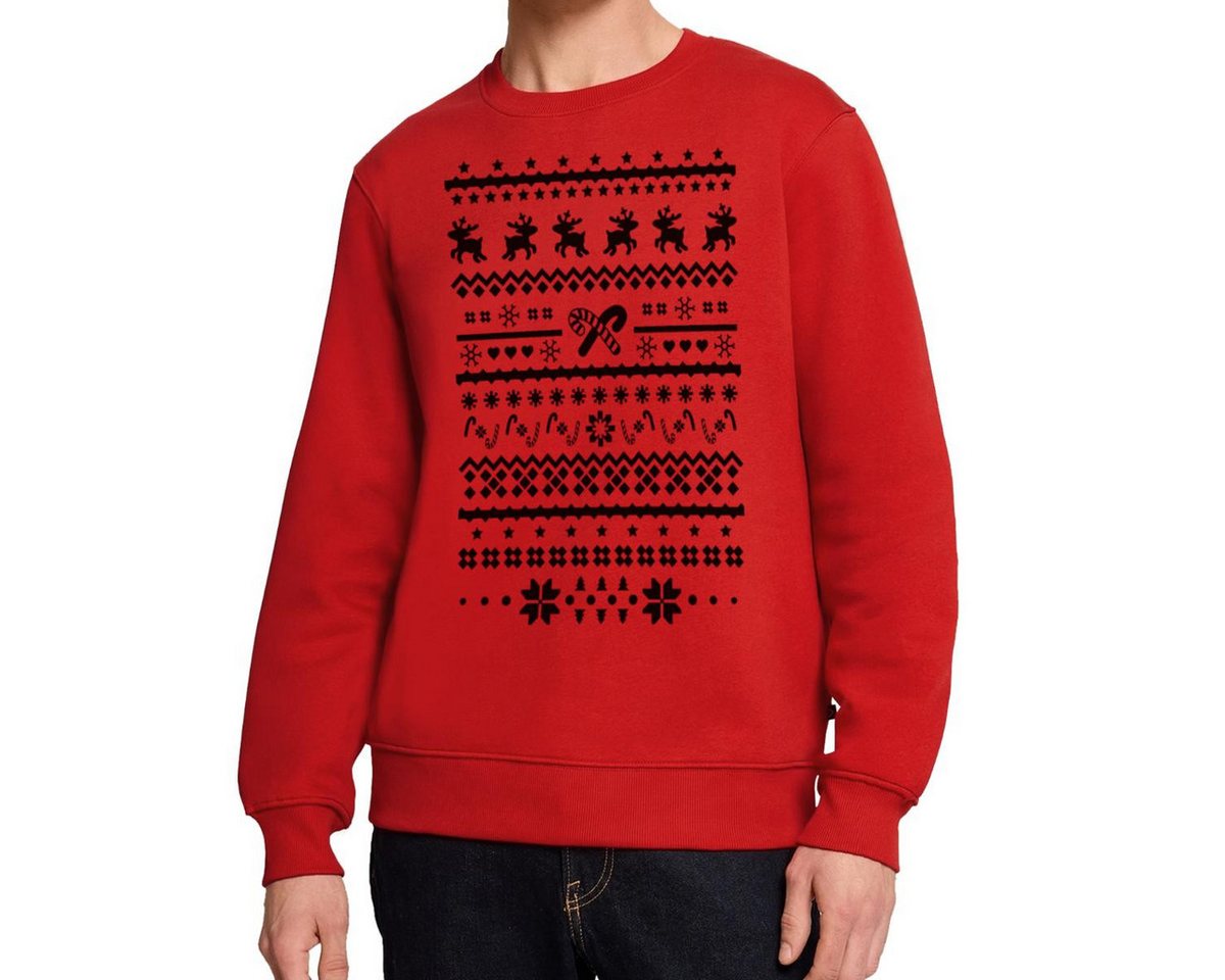 Spreadshirt Sweatshirt Ugly Christmas Sweater Retro Lustig Weihnachten Herren Premium Pullove (1-tlg) von Spreadshirt