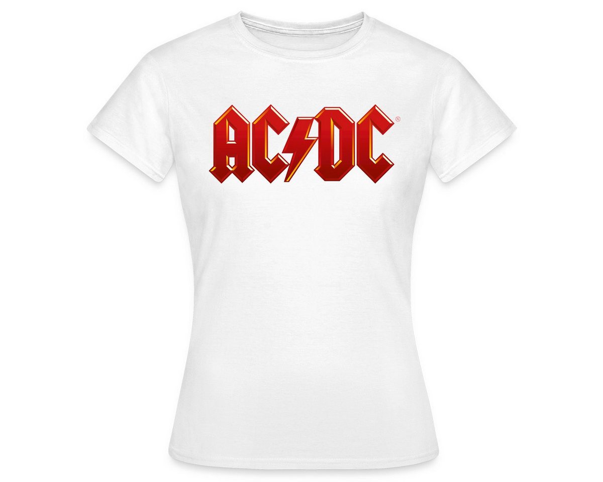 Spreadshirt T-Shirt AC/DC Klassisches Logo Mit Blitz Frauen T-Shirt (1-tlg) von Spreadshirt