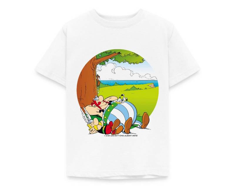 Spreadshirt T-Shirt Asterix & Obelix Machen Siesta Mit Idefix Kinder T-Shirt (1-tlg) von Spreadshirt