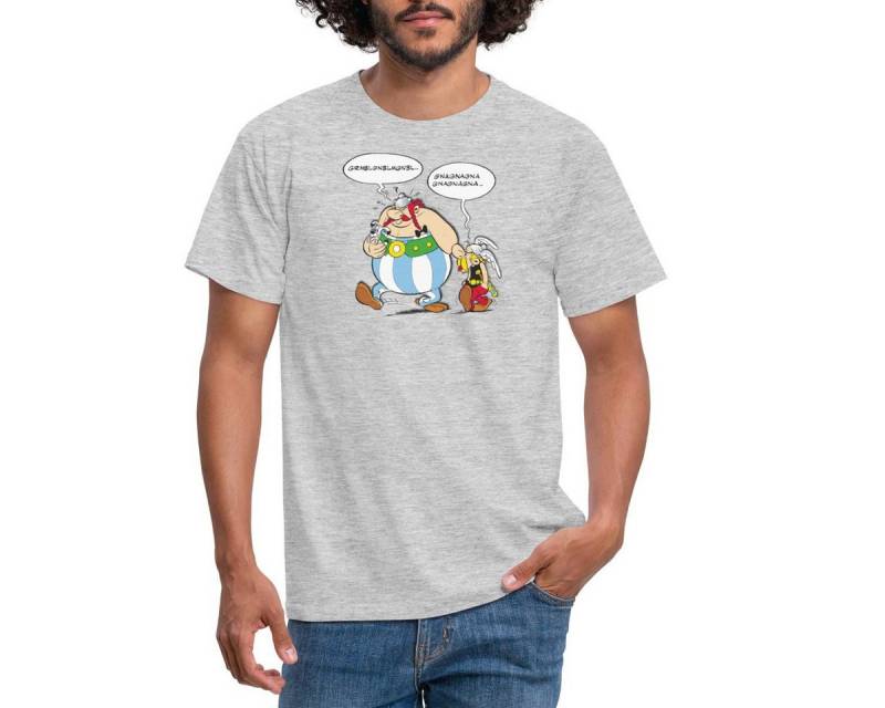 Spreadshirt T-Shirt Asterix & Obelix Schmollend Streit Beleidigt Männer T-Shirt (1-tlg) von Spreadshirt