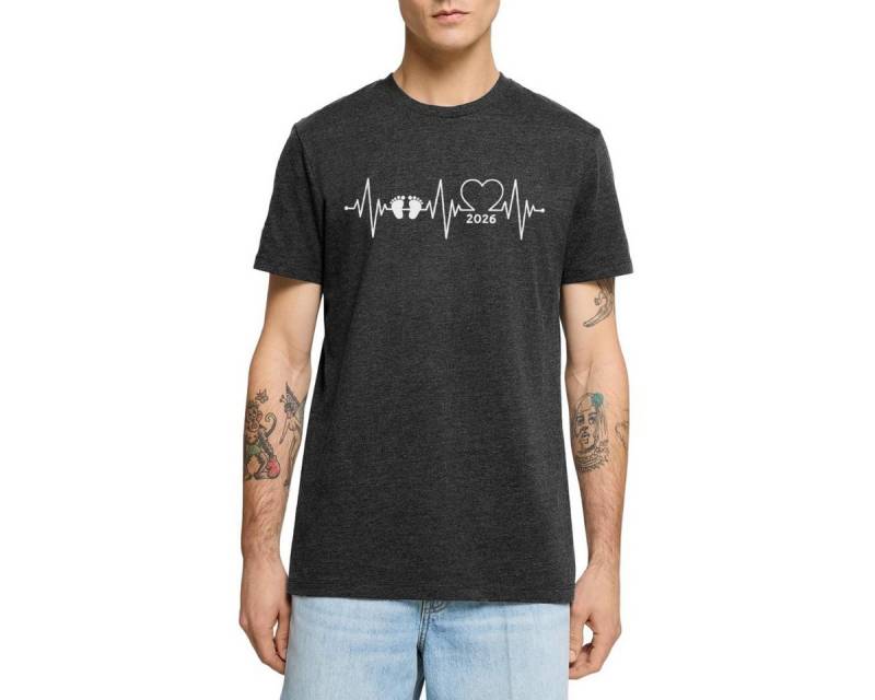 Spreadshirt T-Shirt Baby 2026 EKG Herzschlag Männer Premium T-Shirt (1-tlg) von Spreadshirt