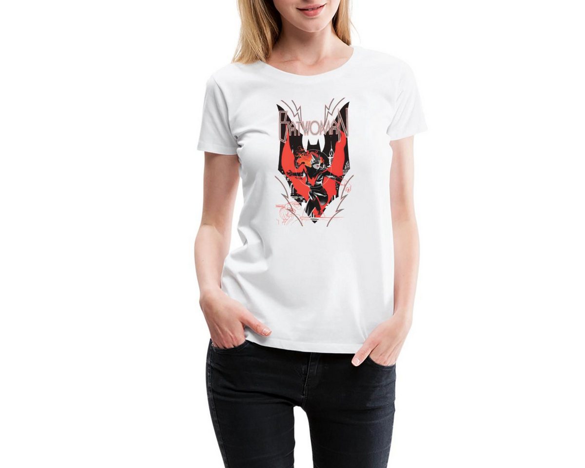 Spreadshirt T-Shirt Batwoman in Aktion Emblem Frauen Premium T-Shirt (1-tlg) von Spreadshirt