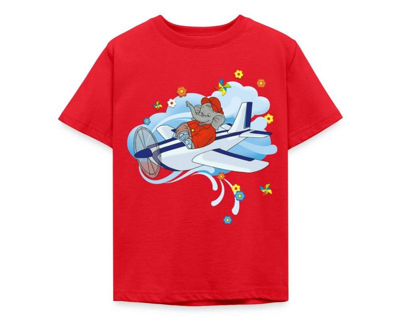 Spreadshirt T-Shirt Benjamin Blümchen Fliegt Im Flugzeug Kinder T-Shirt (1-tlg) von Spreadshirt