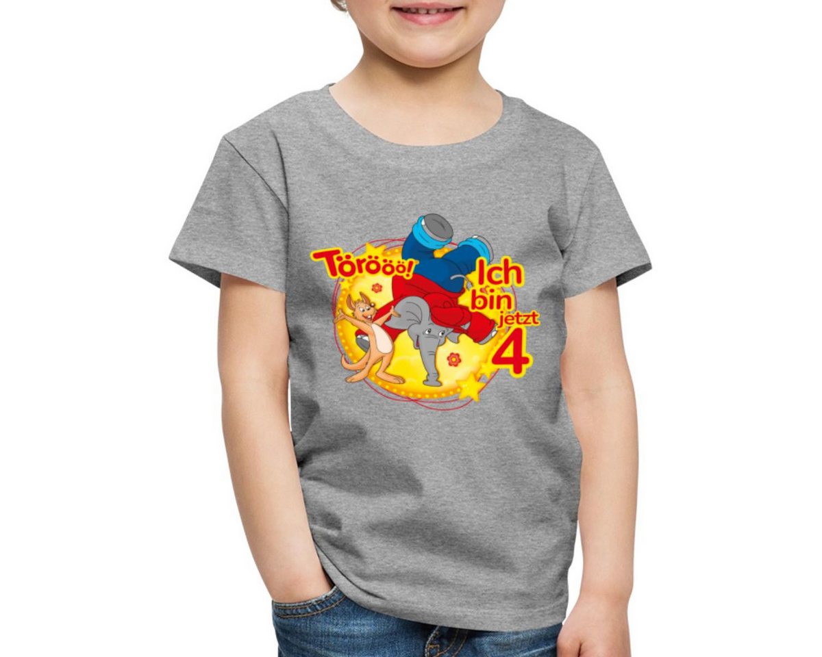 Spreadshirt T-Shirt Benjamin Blümchen Ich Bin Jetzt 4 Kinder Premium T-Shirt (1-tlg) von Spreadshirt