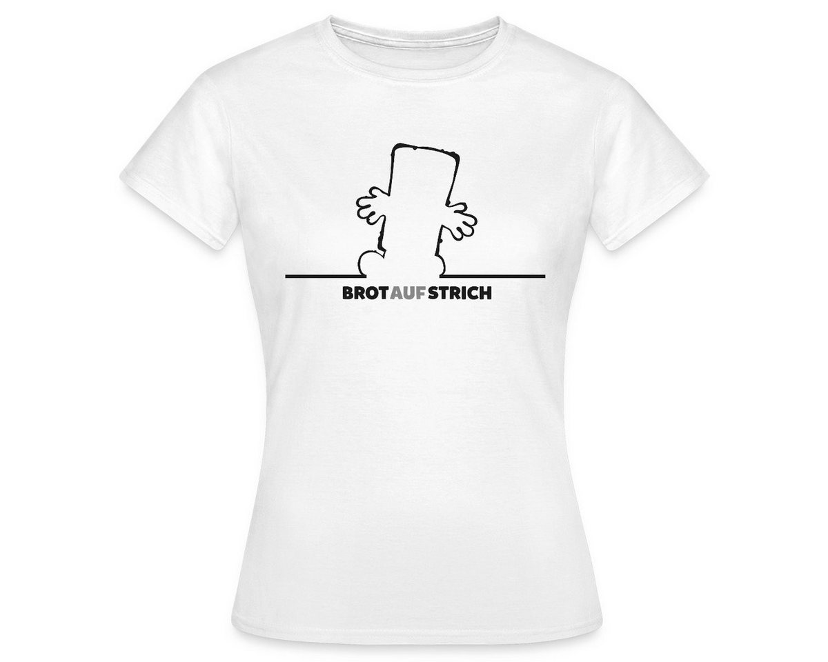 Spreadshirt T-Shirt Bernd Das Brot BrotAufStrich Design In Schwarz Frauen T-Shirt (1-tlg) von Spreadshirt