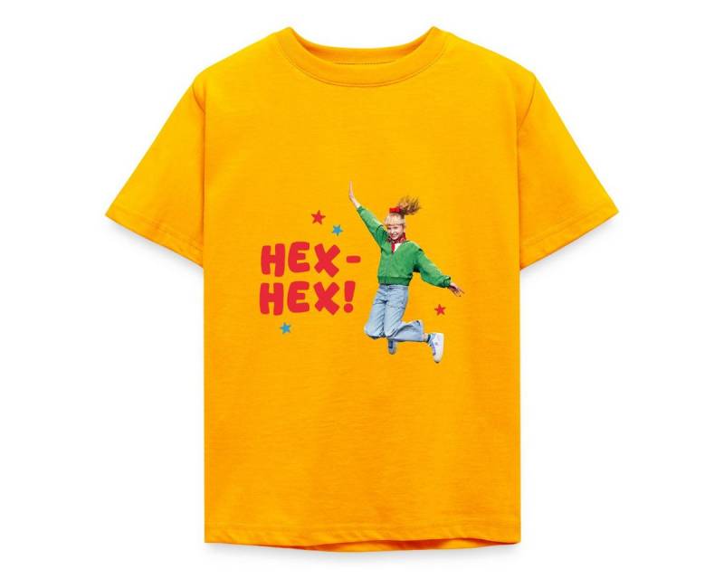 Spreadshirt T-Shirt Bibi Blocksberg Film Bibi Springt Mit Hex Hex! Kinder T-Shirt (1-tlg) von Spreadshirt