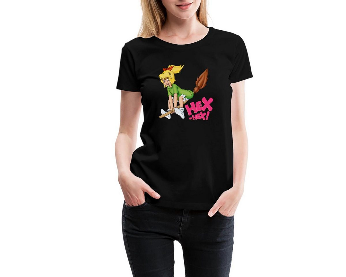 Spreadshirt T-Shirt Bibi Blocksberg Fliegt Davon Frauen Premium T-Shirt (1-tlg) von Spreadshirt