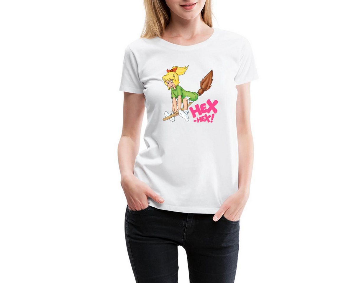 Spreadshirt T-Shirt Bibi Blocksberg Fliegt Davon Frauen Premium T-Shirt (1-tlg) von Spreadshirt
