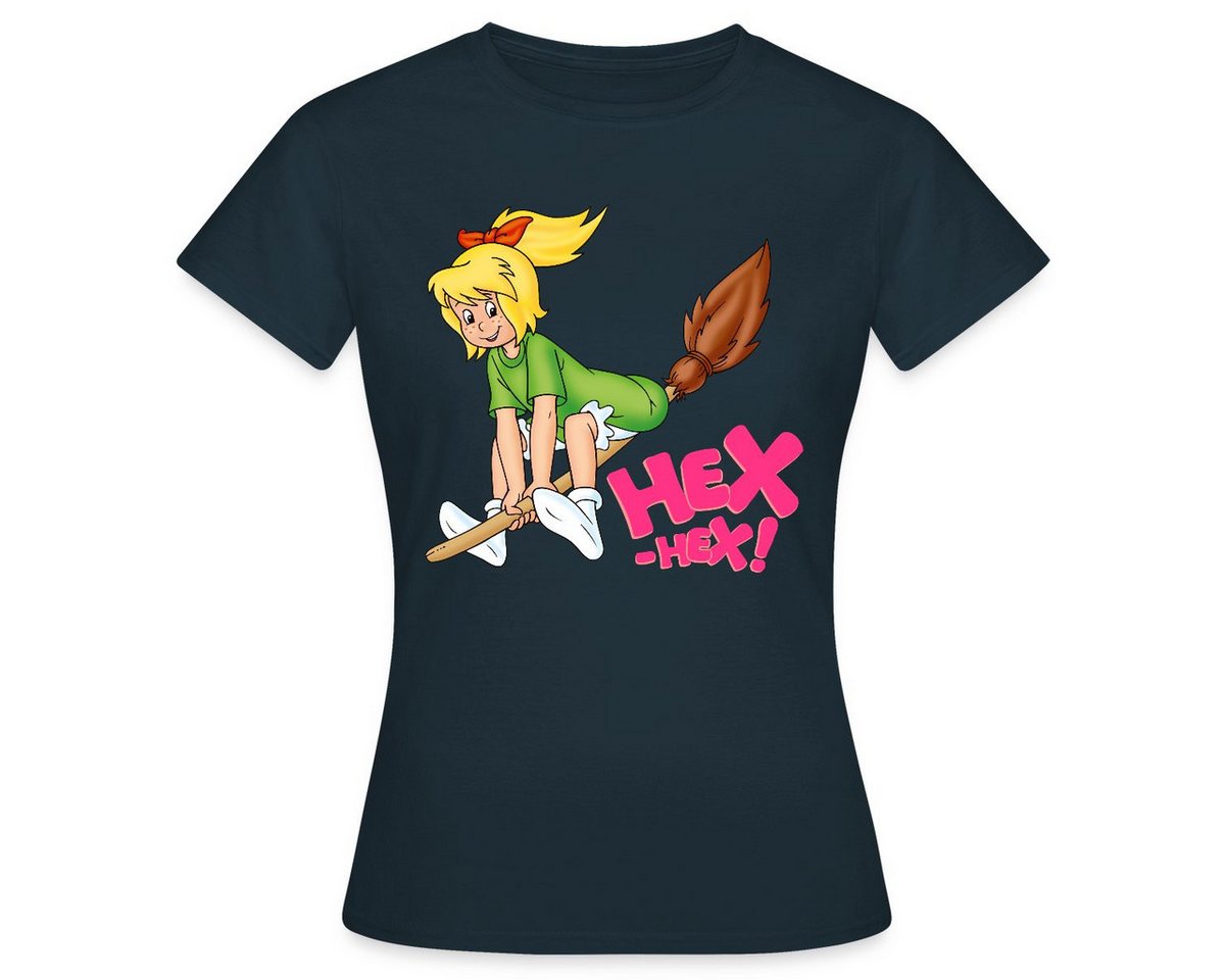 Spreadshirt T-Shirt Bibi Blocksberg Fliegt Davon Frauen T-Shirt (1-tlg) von Spreadshirt