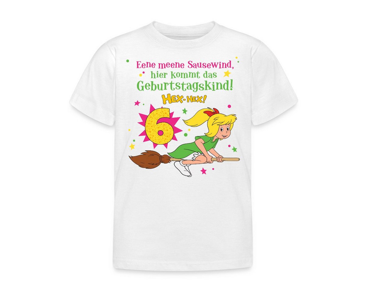 Spreadshirt T-Shirt Bibi Blocksberg Geburtstagsdesign 6 Jahre Kinder T-Shirt (1-tlg) von Spreadshirt
