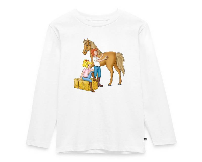 Spreadshirt T-Shirt Bibi Und Tina Striegeln Hengst Amadeus Kinder Premium Langarmshirt (1-tlg) von Spreadshirt