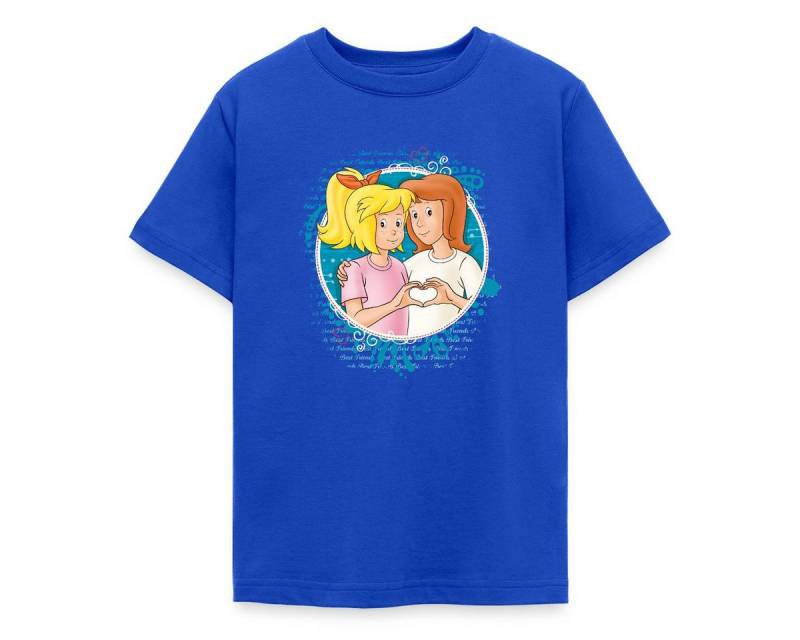 Spreadshirt T-Shirt Bibi Und Tina Zeichen Der Freundschaft Herz Teenager T-Shirt (1-tlg) von Spreadshirt