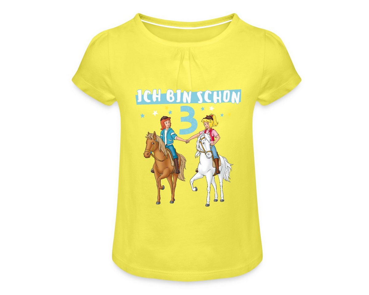 Spreadshirt T-Shirt Bibi & Tina Geburtstag Ich Bin Schon Drei Mädchen T-Shirt Twist (1-tlg) von Spreadshirt