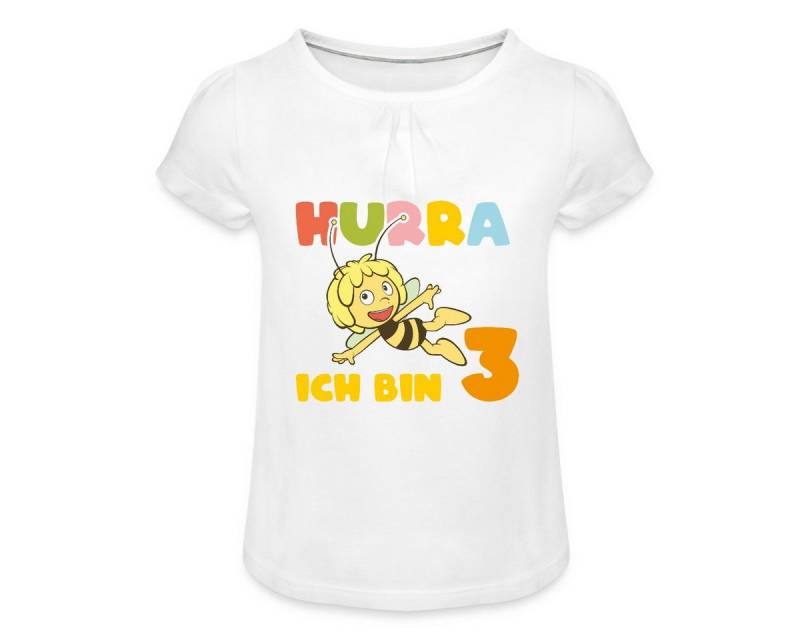 Spreadshirt T-Shirt Biene Maja Hurra Ich bin 3 Dritter Geburtstag Mädchen T-Shirt Twist (1-tlg) von Spreadshirt