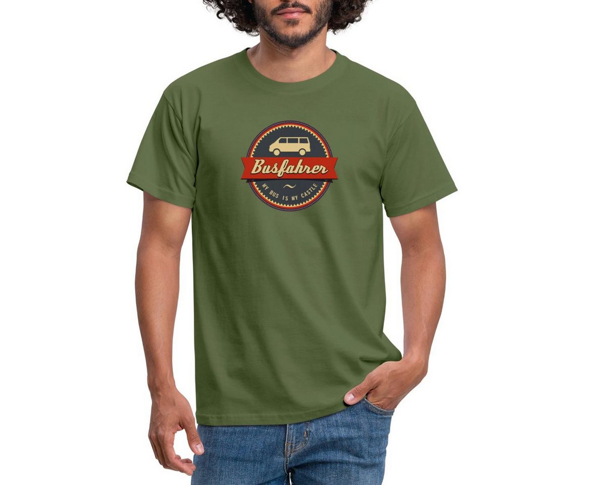 Spreadshirt T-Shirt Busfahrer My Bus Is My Castle Camping Campen Männer T-Shirt (1-tlg) von Spreadshirt