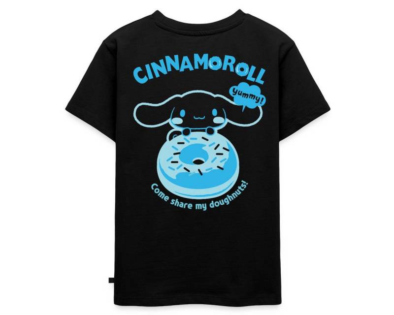 Spreadshirt T-Shirt Cinnamoroll Mit Donut Yummy Doughnuts Kinder Premium T-Shirt (1-tlg) von Spreadshirt