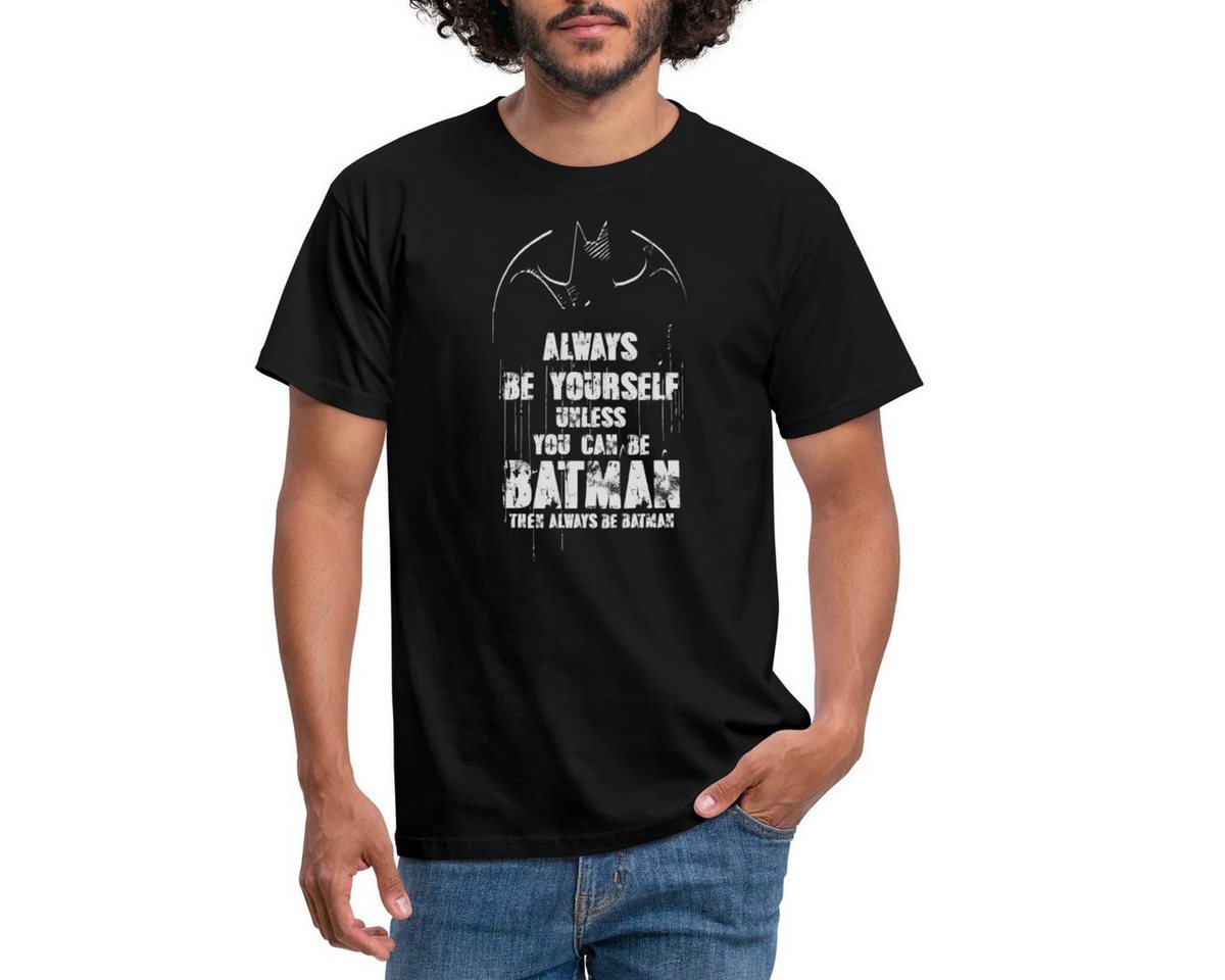 Spreadshirt T-Shirt DC Comics Batman Always Be Yourself Spruch Männer T-Shirt (1-tlg) von Spreadshirt