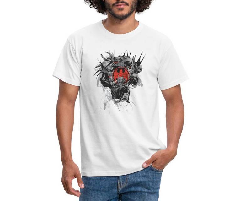 Spreadshirt T-Shirt DC Comics Batman Fledermaus Dark Knight Männer T-Shirt (1-tlg) von Spreadshirt