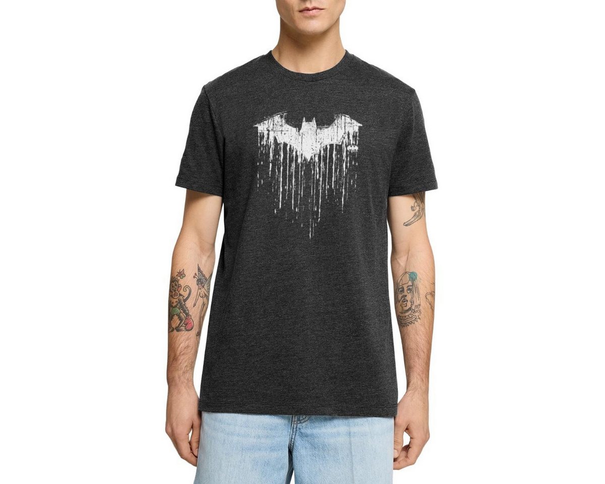 Spreadshirt T-Shirt DC Comics Batman Fledermaus Used Look Männer Premium T-Shirt (1-tlg) von Spreadshirt