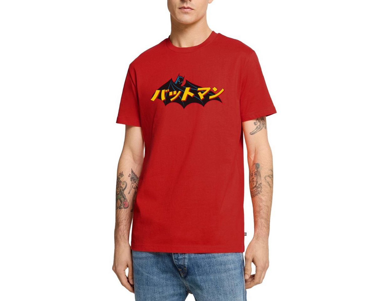 Spreadshirt T-Shirt DC Comics Batman Japanische Schriftzeichen Männer Premium T-Shirt (1-tlg) von Spreadshirt