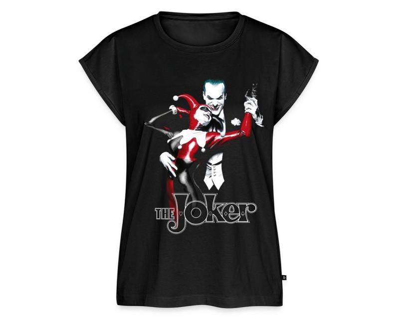 Spreadshirt T-Shirt DC Comics Batman Joker Harley Quinn Frauen Casual T-Shirt (1-tlg) von Spreadshirt